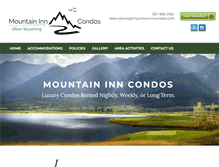Tablet Screenshot of mountaininncondos.com